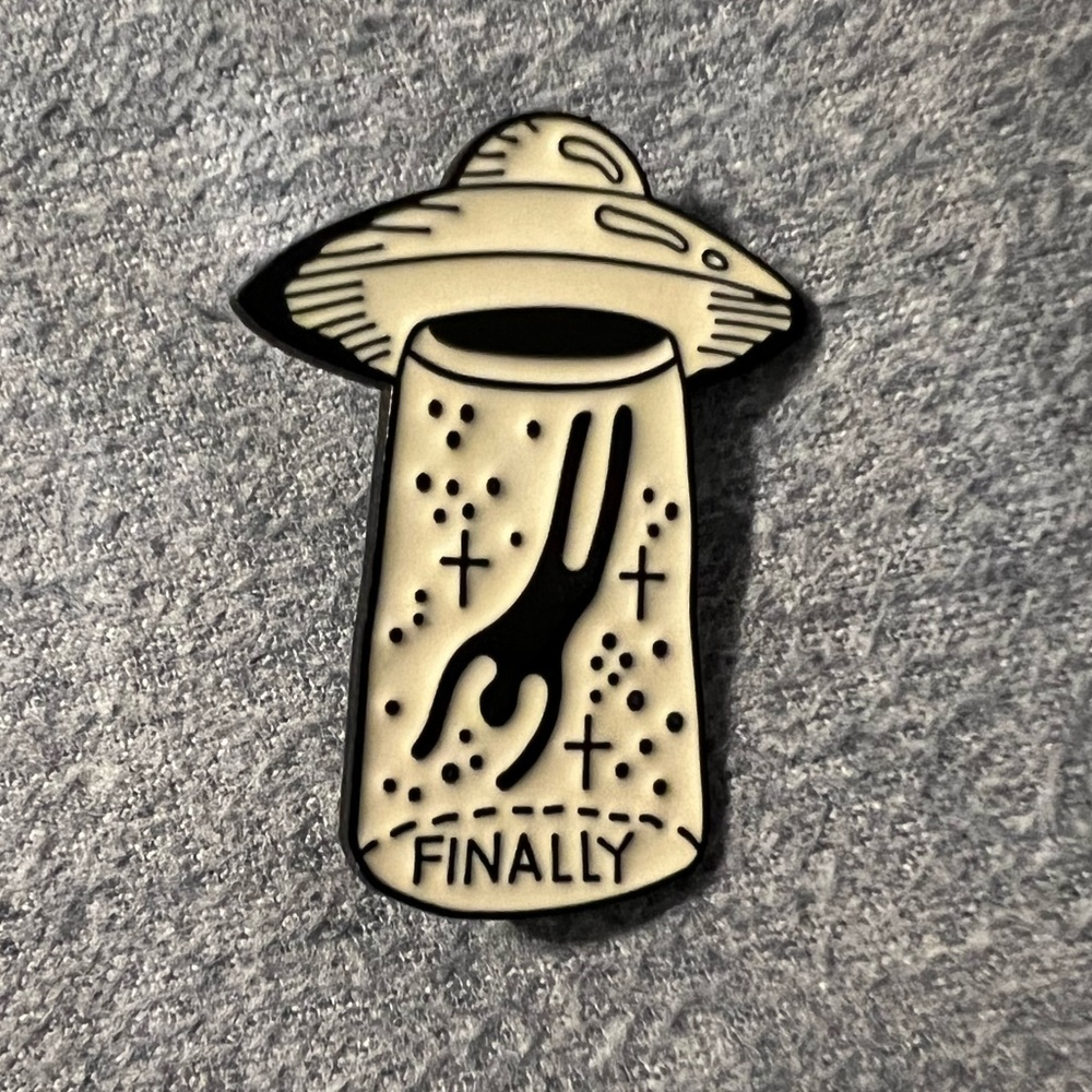 Alien abduction pin